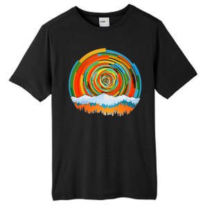 Retro Geometric Sunrise Tall Fusion ChromaSoft Performance T-Shirt