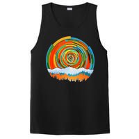 Retro Geometric Sunrise PosiCharge Competitor Tank