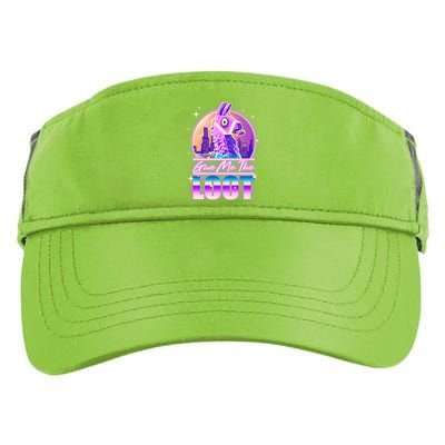 Retro Give Me the Loot Llama Loot Adult Drive Performance Visor