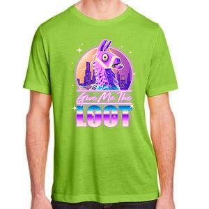 Retro Give Me the Loot Llama Loot Adult ChromaSoft Performance T-Shirt