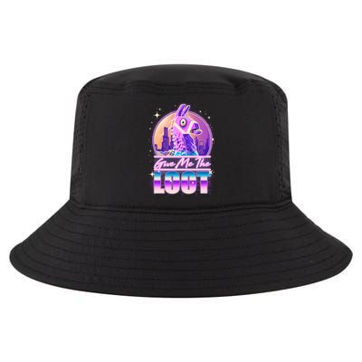 Retro Give Me the Loot Llama Loot Cool Comfort Performance Bucket Hat