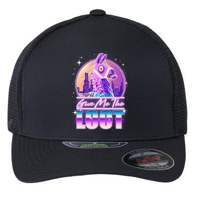 Retro Give Me the Loot Llama Loot Flexfit Unipanel Trucker Cap