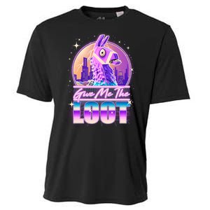 Retro Give Me the Loot Llama Loot Cooling Performance Crew T-Shirt