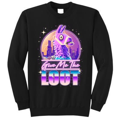 Retro Give Me the Loot Llama Loot Sweatshirt