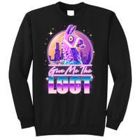 Retro Give Me the Loot Llama Loot Sweatshirt