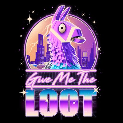 Retro Give Me the Loot Llama Loot T-Shirt