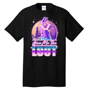 Retro Give Me the Loot Llama Loot Tall T-Shirt