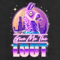 Retro Give Me the Loot Llama Loot Beanie