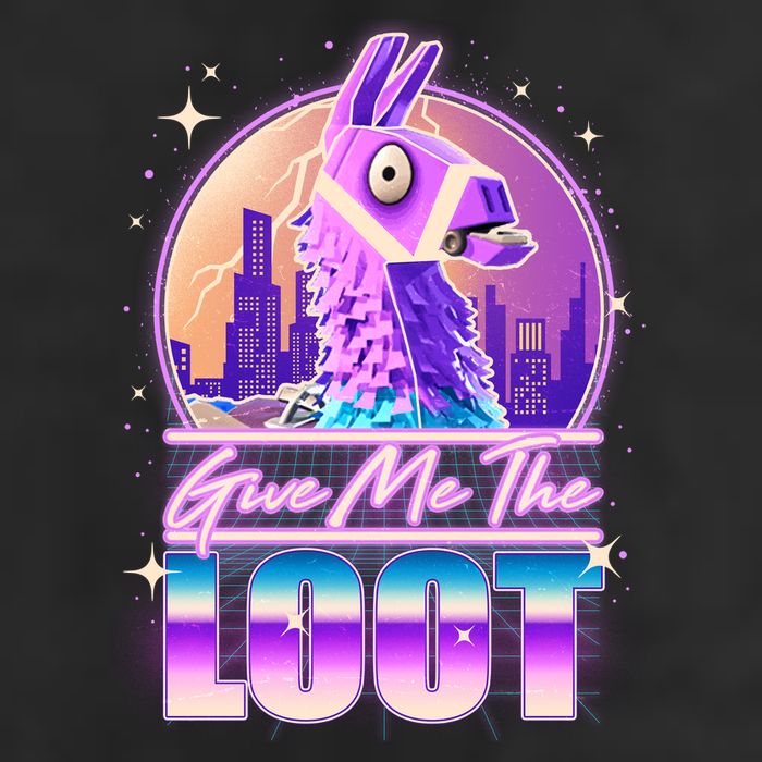 Retro Give Me the Loot Llama Loot Beanie