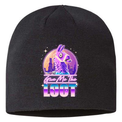 Retro Give Me the Loot Llama Loot Sustainable Beanie