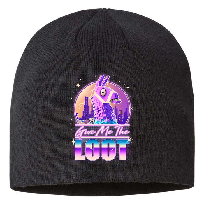 Retro Give Me the Loot Llama Loot Sustainable Beanie