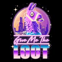 Retro Give Me the Loot Llama Loot 16 in Basic Backpack