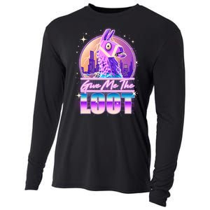 Retro Give Me the Loot Llama Loot Cooling Performance Long Sleeve Crew