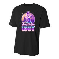 Retro Give Me the Loot Llama Loot Youth Performance Sprint T-Shirt