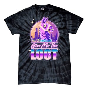 Retro Give Me the Loot Llama Loot Tie-Dye T-Shirt