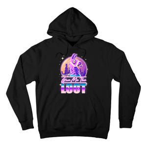 Retro Give Me the Loot Llama Loot Tall Hoodie