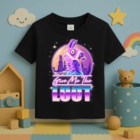 Retro Give Me the Loot Llama Loot Toddler T-Shirt