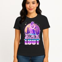 Retro Give Me the Loot Llama Loot Womens T-Shirt