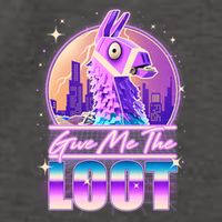Retro Give Me the Loot Llama Loot Vector Backpack