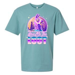 Retro Give Me the Loot Llama Loot Sueded Cloud Jersey T-Shirt