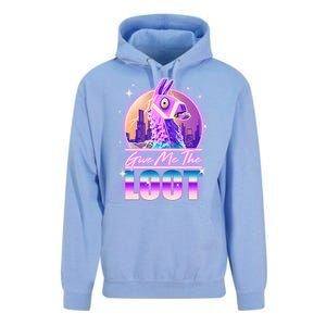 Retro Give Me the Loot Llama Loot Unisex Surf Hoodie