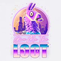 Retro Give Me the Loot Llama Loot Garment-Dyed Sweatshirt