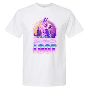 Retro Give Me the Loot Llama Loot Garment-Dyed Heavyweight T-Shirt