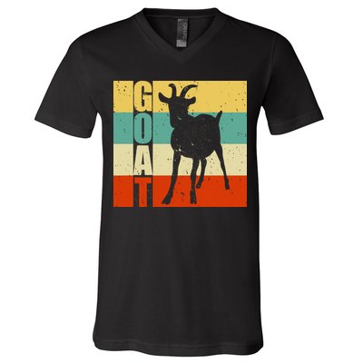 Retro Goat V-Neck T-Shirt