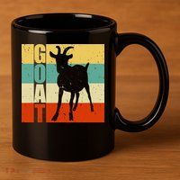 Retro Goat 11oz C Handle Ceramic Mug
