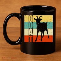 Retro Goat 11oz C Handle Ceramic Mug