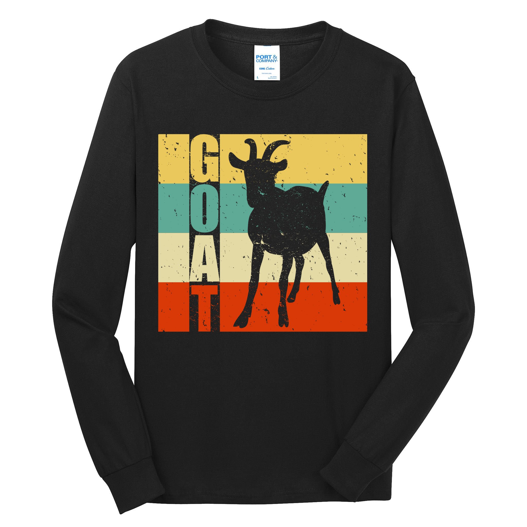 Retro Goat Tall Long Sleeve T-Shirt