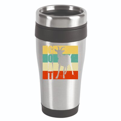 Retro Goat 16oz Travel Tumbler