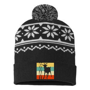 Retro Goat USA-Made Snowflake Beanie