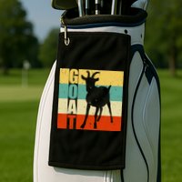 Retro Goat Golf Towel