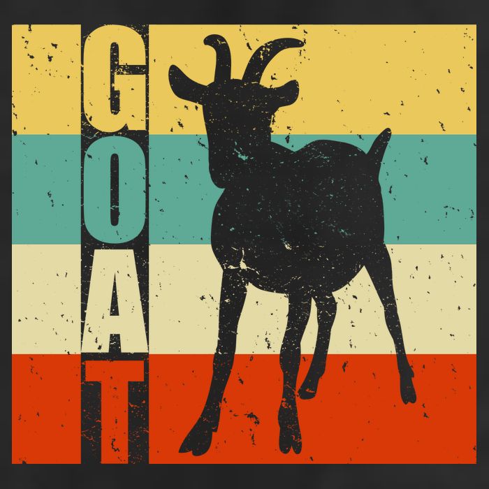 Retro Goat Golf Towel