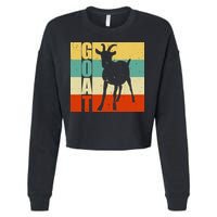 Retro Goat Cropped Pullover Crew