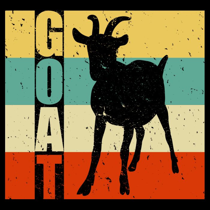 Retro Goat Cropped Pullover Crew