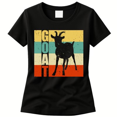 Retro Goat Womens T-Shirt