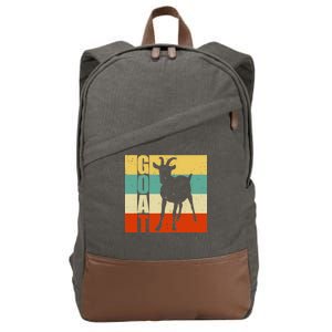 Retro Goat Cotton Canvas Backpack