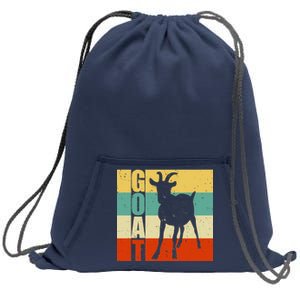 Retro Goat Sweatshirt Cinch Pack Bag