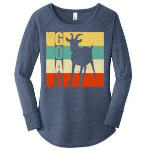 Retro Goat Women's Perfect Tri Tunic Long Sleeve Shirt