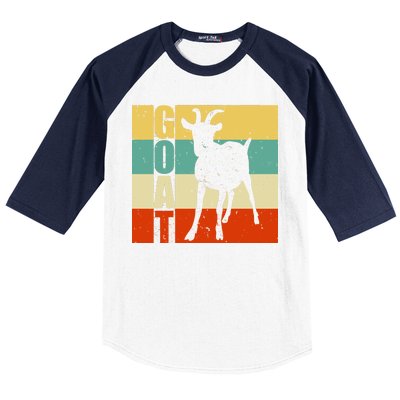 Retro Goat Baseball Sleeve Shirt