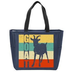 Retro Goat Zip Tote Bag