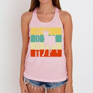 Retro Goat Women's Knotted Racerback Tank