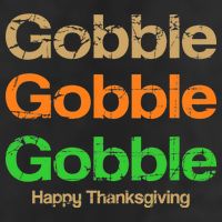 Retro Gobble Funny Thanksgiving Cool Comfort Performance Bucket Hat