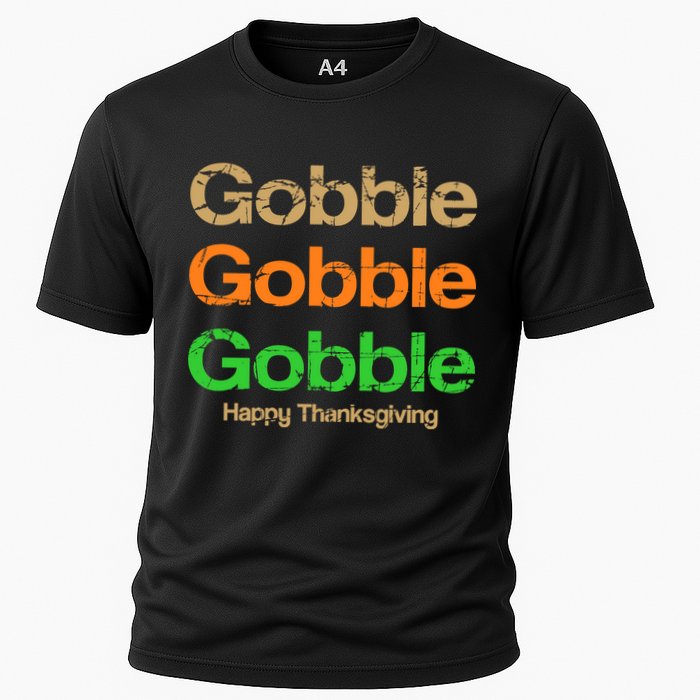 Retro Gobble Funny Thanksgiving Performance Shirt