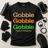 Retro Gobble Funny Thanksgiving Performance Shirt