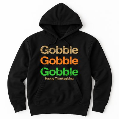 Retro Gobble Funny Thanksgiving Hoodie