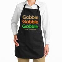 Retro Gobble Funny Thanksgiving Apron
