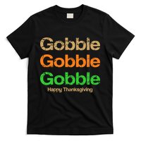 Retro Gobble Funny Thanksgiving T-Shirt